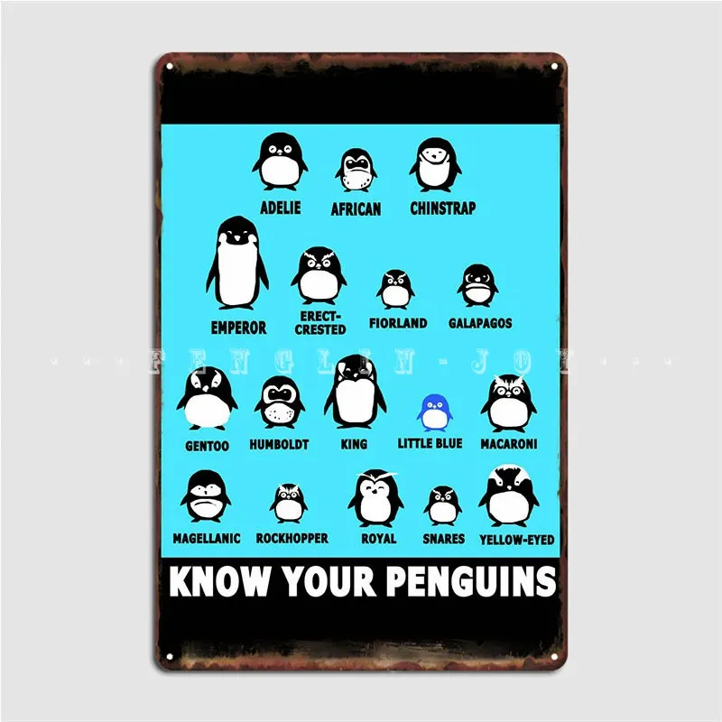 

Penguin Metal Sign Wall Decor Party Personalized Wall Mural Tin Sign Poster