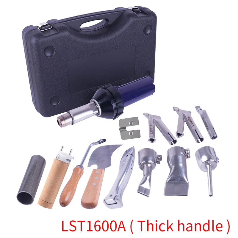 Kits GG Пластиковый горячий Воздушный сварочный пистолет фонарь тепловой Пистолет Винил ПВХ пол сварщик для PP полиэтиленовый резервуар для воды геомембранный лист LST1600A - Цвет: Kits GG