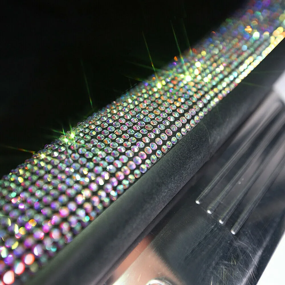 

Rhinestone Car Threshold Strip Sticker Universal Accessory Body Bumper