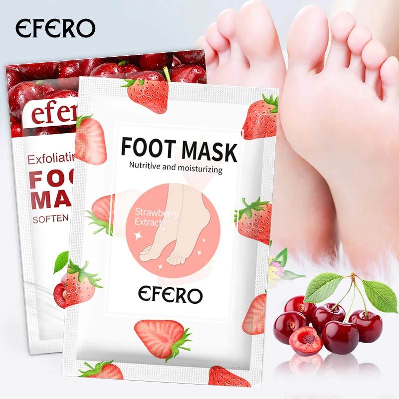 Фото - 2 упаковки, отшелушивающая маска для ног EFERO, отшелушивающие носки для ног, маска для удаления омертвевшей кожи, носки для педикюра asiakiss маска носки для ног отшелушивающая 1 пара 59 г