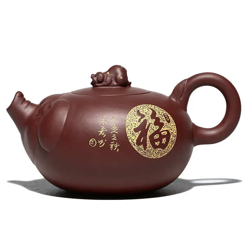 

Fuzhu teapot Zisha teapot large capacity handmade gift Li Haiyan yuzhongsha