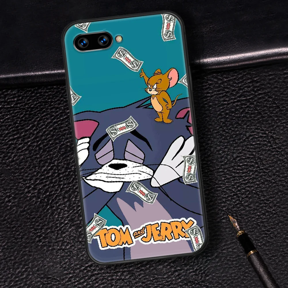 

Cute Cartoon Tom Cat Jerry Phone Case Cover Hull For HUAWEI Honor 6A 7A 7C 8 8A 8S 8x 9 9x 10 10i 20 Lite Pro black Back Pretty