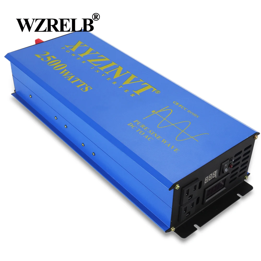 

Car Power Inverter 2500W 24V to 220V 12V/36V/48V DC to 110V/120V/230V/240V AC Pure Sine Wave Solar Inverter Converter Power Bank