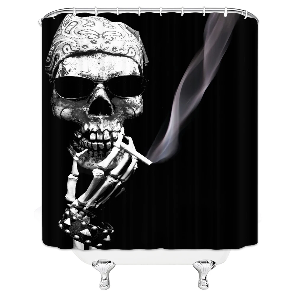 2020 Забавный набор занавесок для душа с черепом и ковриком хорошая идея