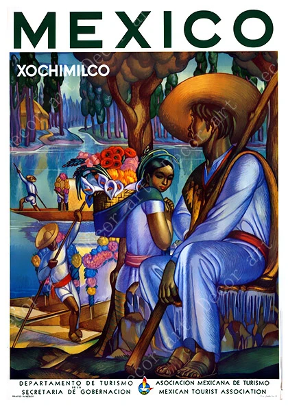 Мексиканский тропический садовый бульфайтинг картины на холсте для путешествий