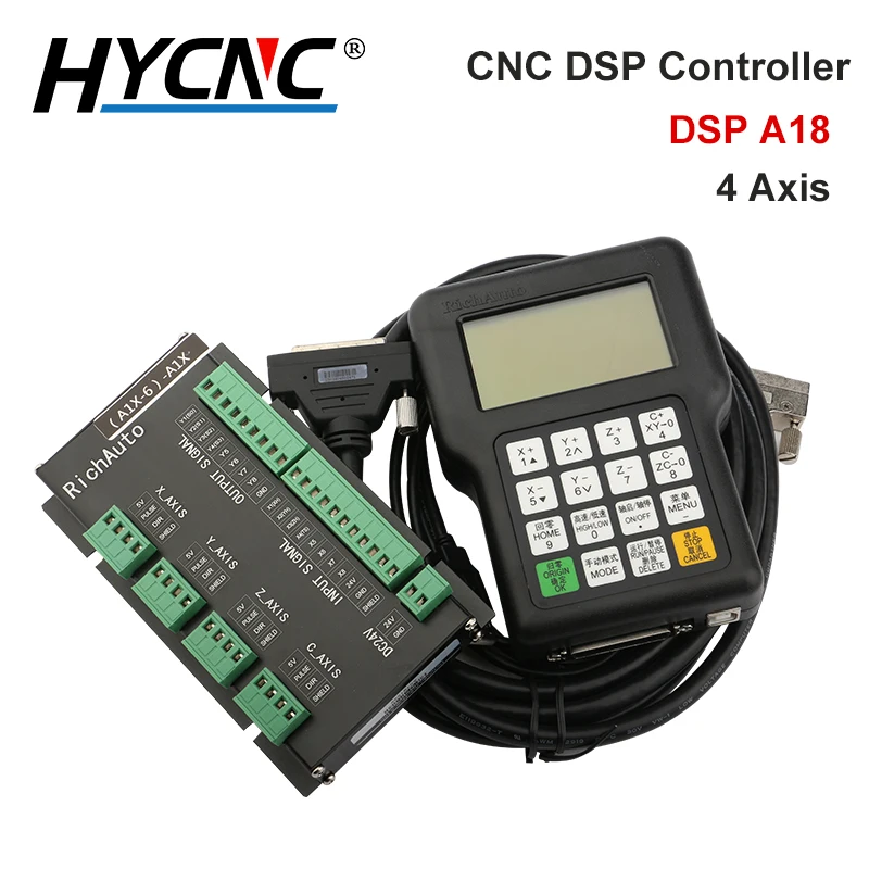 Richauto Control ler DSP A18 4-осевая USB связь система управления движением CNC маршрутизатор
