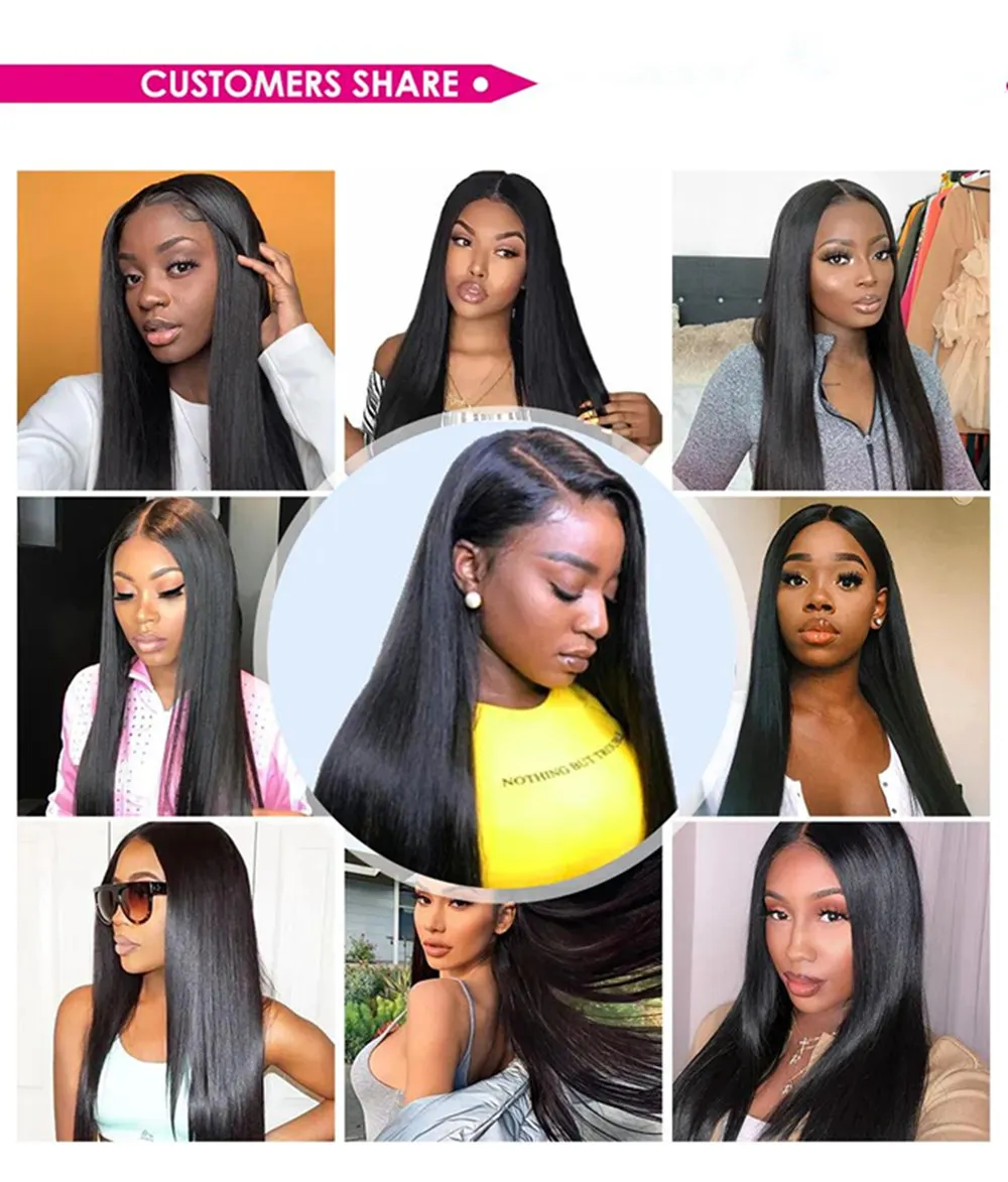 

13x4 Lace Front Human Hair Wig 42inch Straight Human Hair Wig For Women Brazilian Remy Human Hair Wig Pre Plucked With Baby Hair
