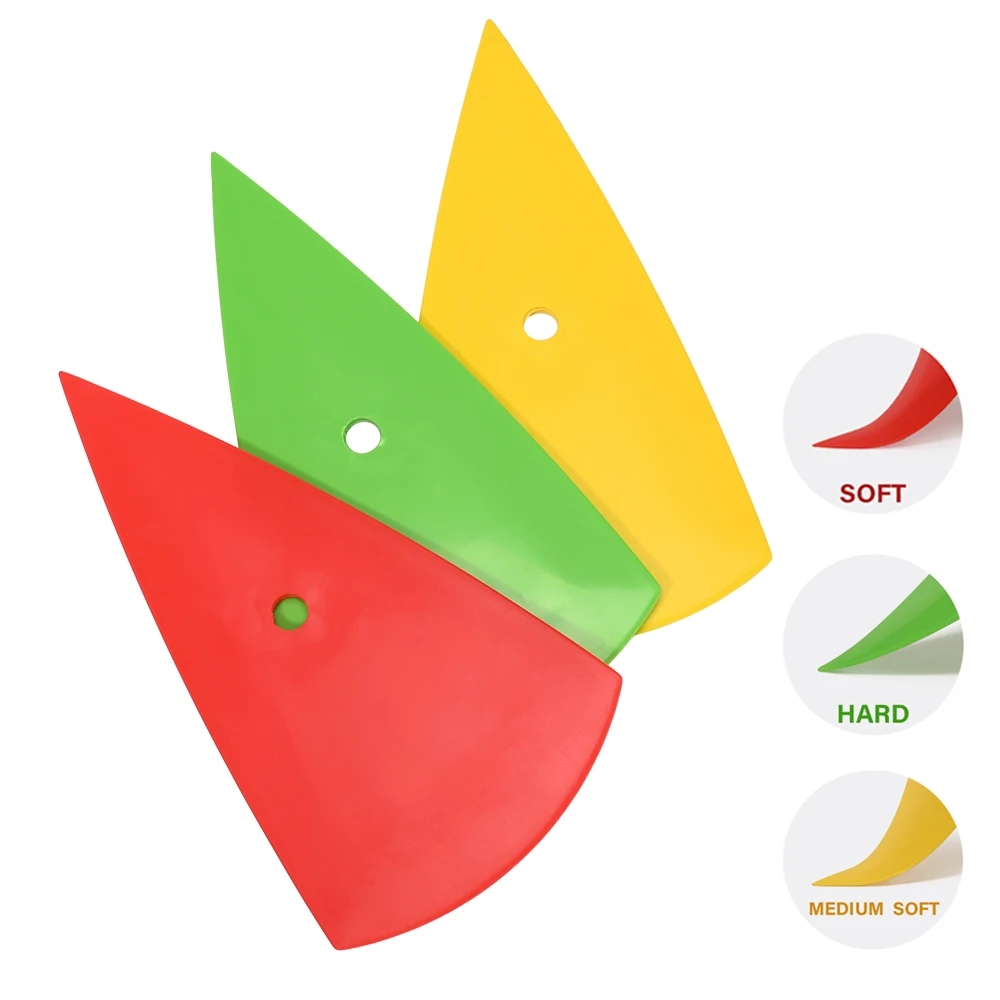 

EHDIS Film Wrapping Sharp Vinyl Squeegee Car Decals Install Soft Plastic Scraper Window Tint Signmaking Sticker Air Removal Tool