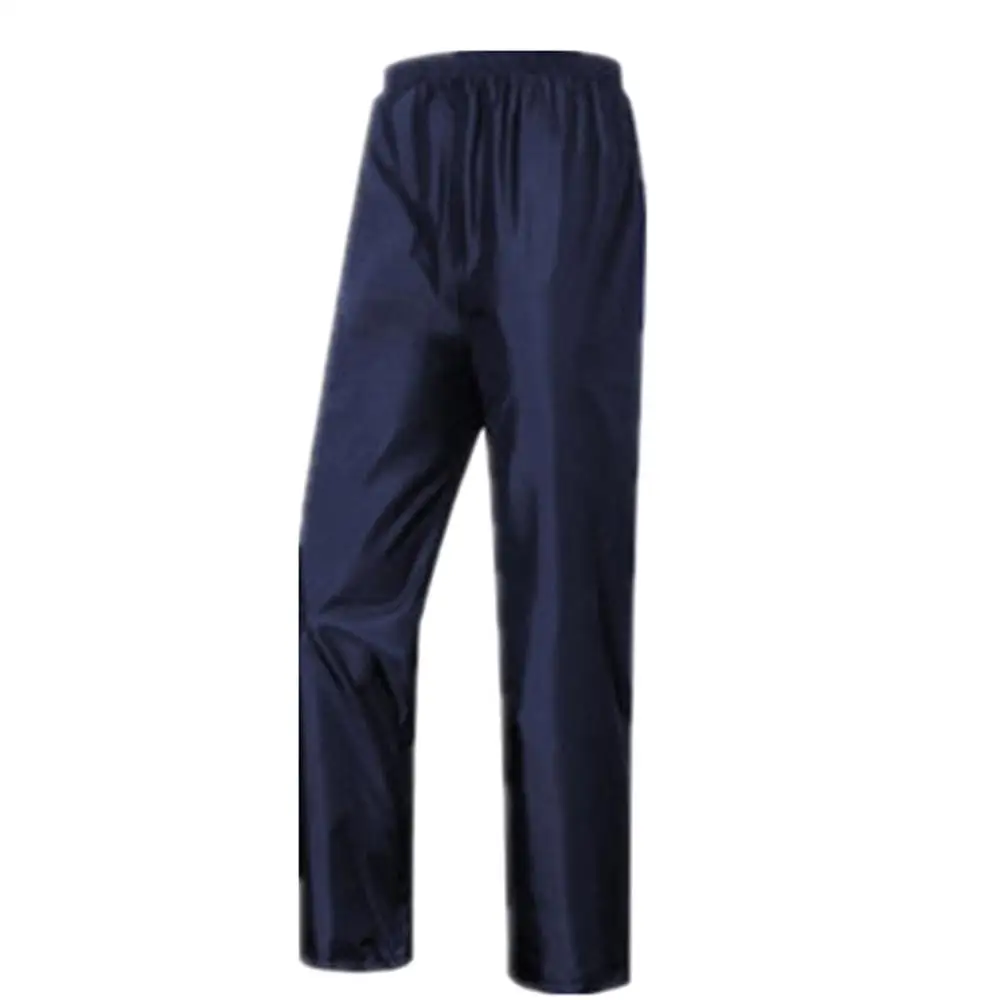 Navy double layer Мужские и женские двойные дождевики, непромокаемые штаны для путешествий, водонепроницаемые дышащие рабочие дождевые штаны - Цвет: Navy double layer