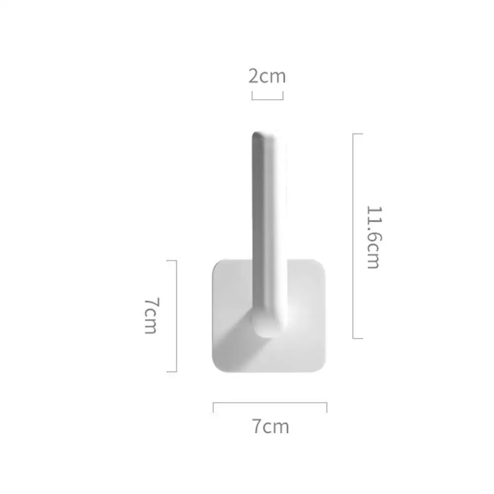 

Wall-mounted Shelf Multifunctional Stick Wall Hook Adhesive Self Kitchen Waterproof Hanging Seamless Office Bathroom Oilpro H7M5