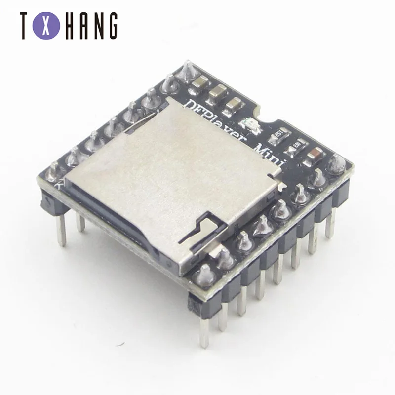 DFPlayer мини MP3 DF Модуль платы аудио декодирование голоса плата для Arduino Sup порт ing TF