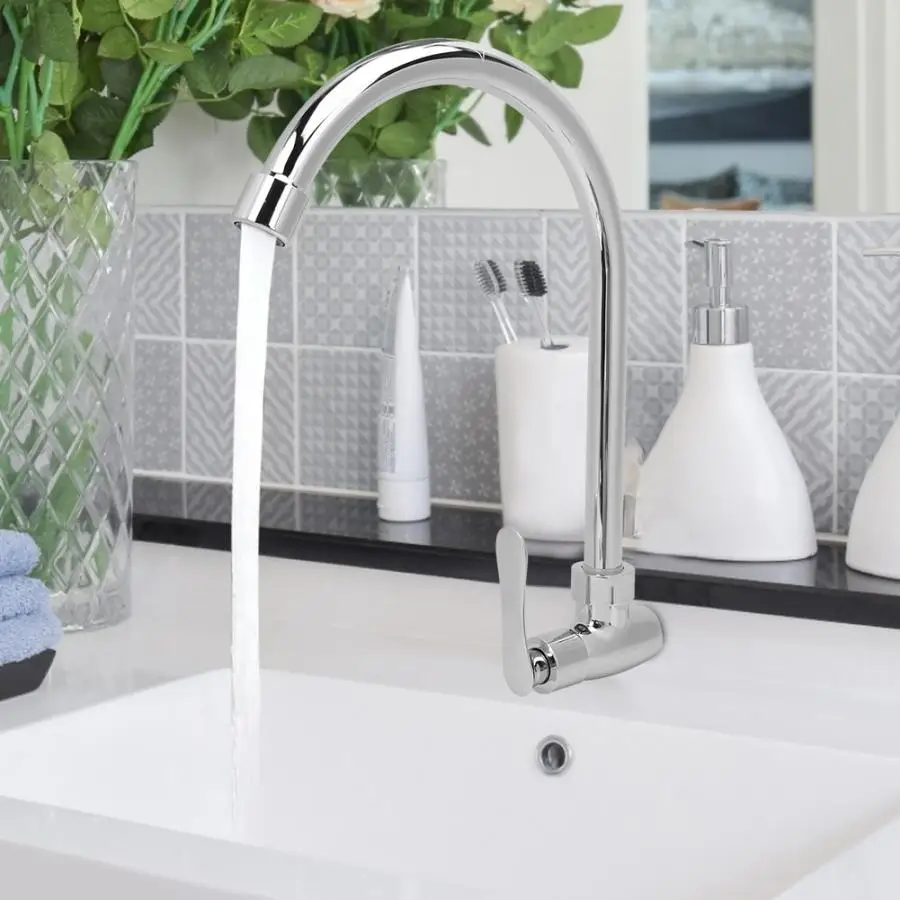 G1/2in бытовой хромированный кран для воды раковины ванной кухонный