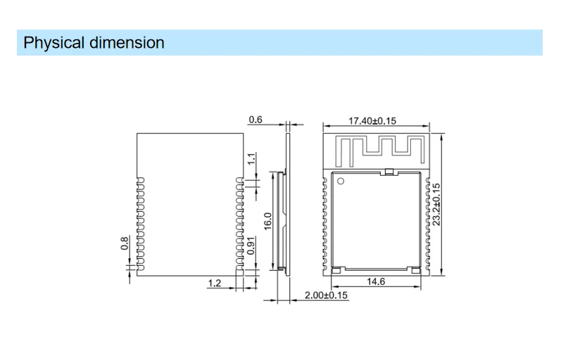 NRF52840 передатчик-приемник 2,4 ГГц BLE модуль