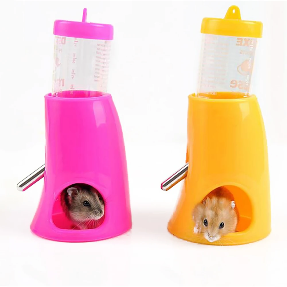

Hamster Drinking Fountain With Cooling Room Summer Igloo House Drinking Fountain Bracket Integrated Water Feeder Useful Simple