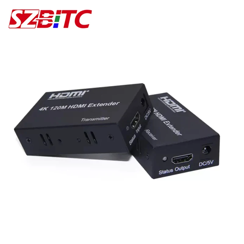 Удлинитель HDMI SZBITC по IP/TCP/CAT5e/6 Rj45 поддержка сетей LAN 4k 120 м удлинитель разветвитель