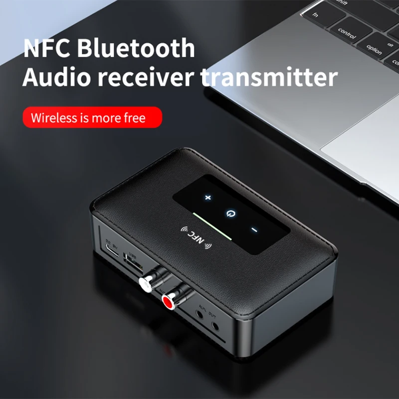 Приемник-передатчик Bluetooth 5 0 с контактной кнопкой Hi-Fi стерео аудио 3 мм RCA U-диск NFC