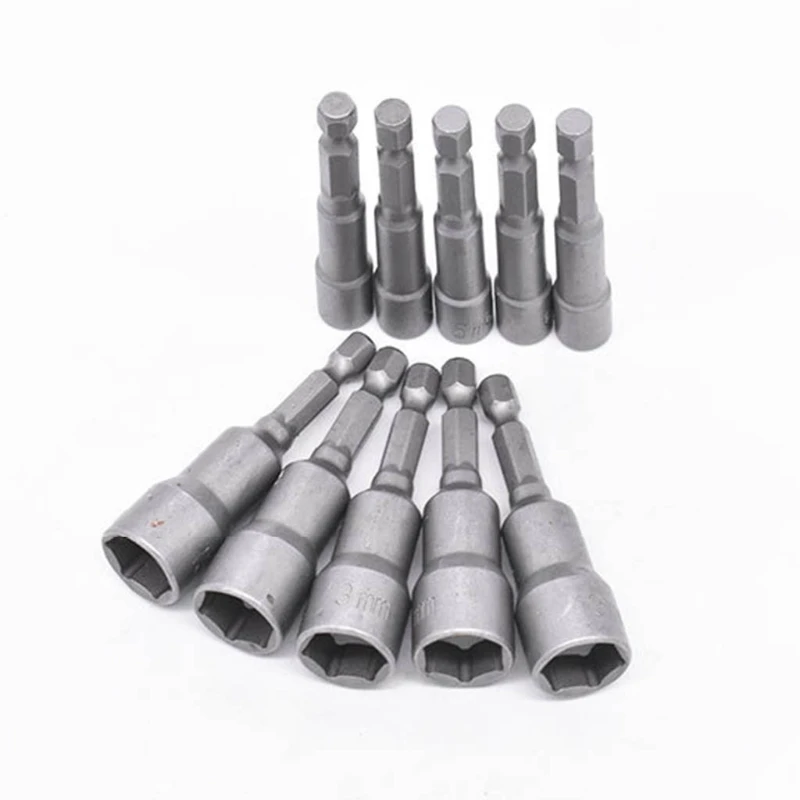 

Magnetic Nut Driver Bit Hex 6-19 MM Fit Impact Driver Standard Size Tool