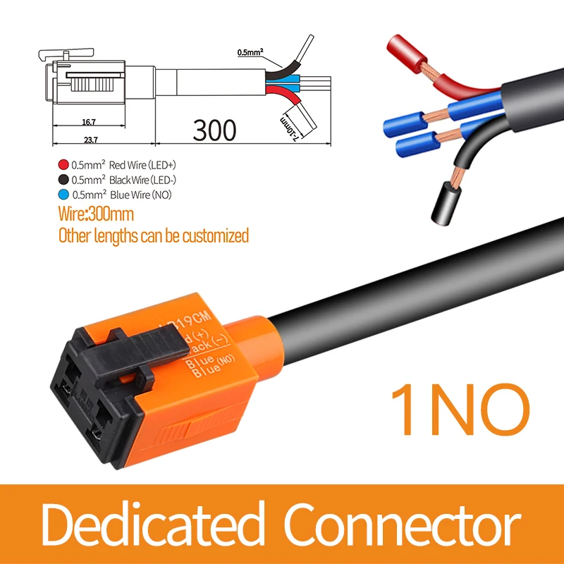 

Сенсорный кнопочный переключатель LANBOO, 19 мм, со светодиодсветильник кой, с мягким сенсорным управлением, индуктивный, водонепроницаемый, IP68