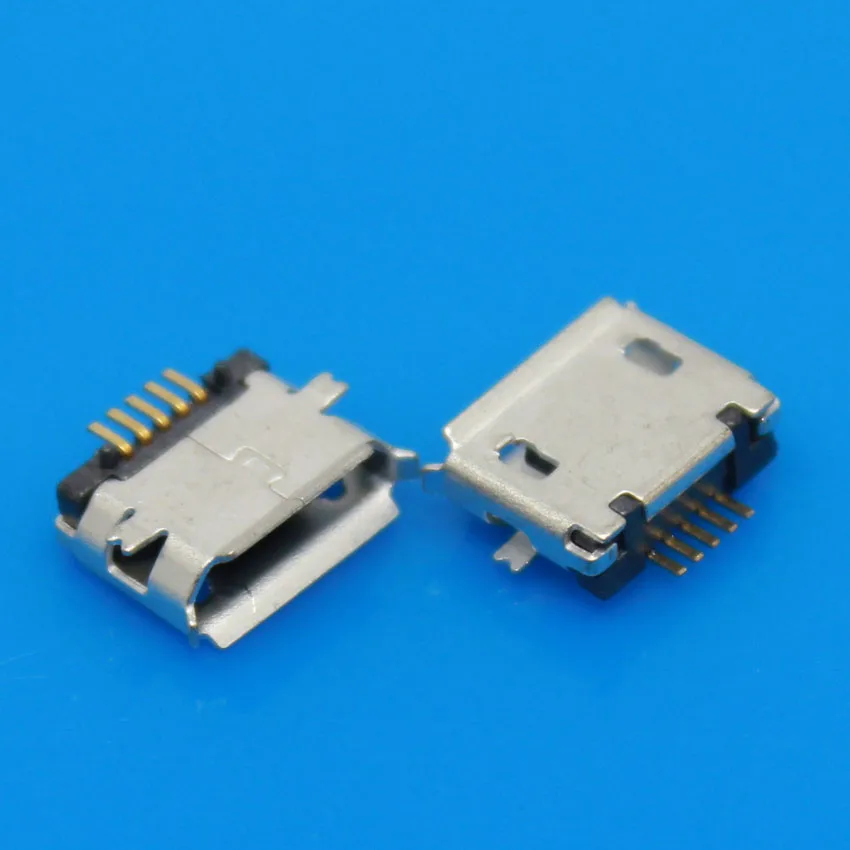 JCD 50 шт./лот Micro USB 5-контактный разъем типа B для мобильного телефона зарядки |