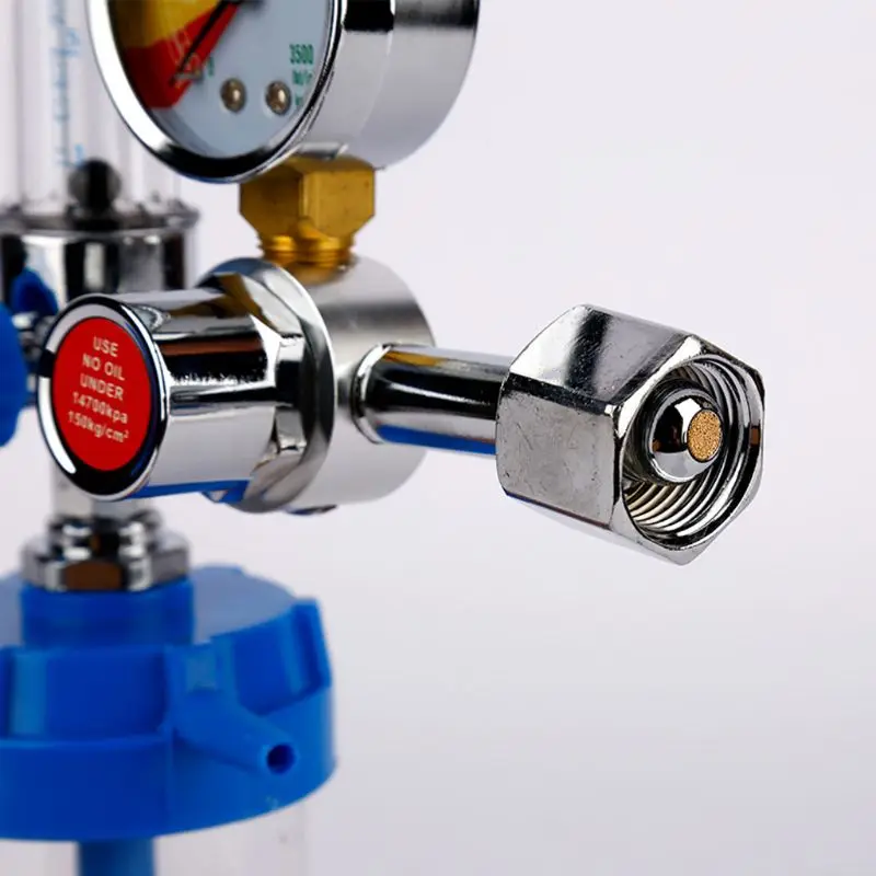 

Oxygen Pressure Reducing Valve Regulator G5/8 Flow Meter Absorber Buoy Type Inhalator Pressure Gaug for Inhalator