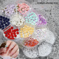 nail charms boxed rhinestones decoration aurora bow flower nail art decorations nails kawaii accessories all for manicure