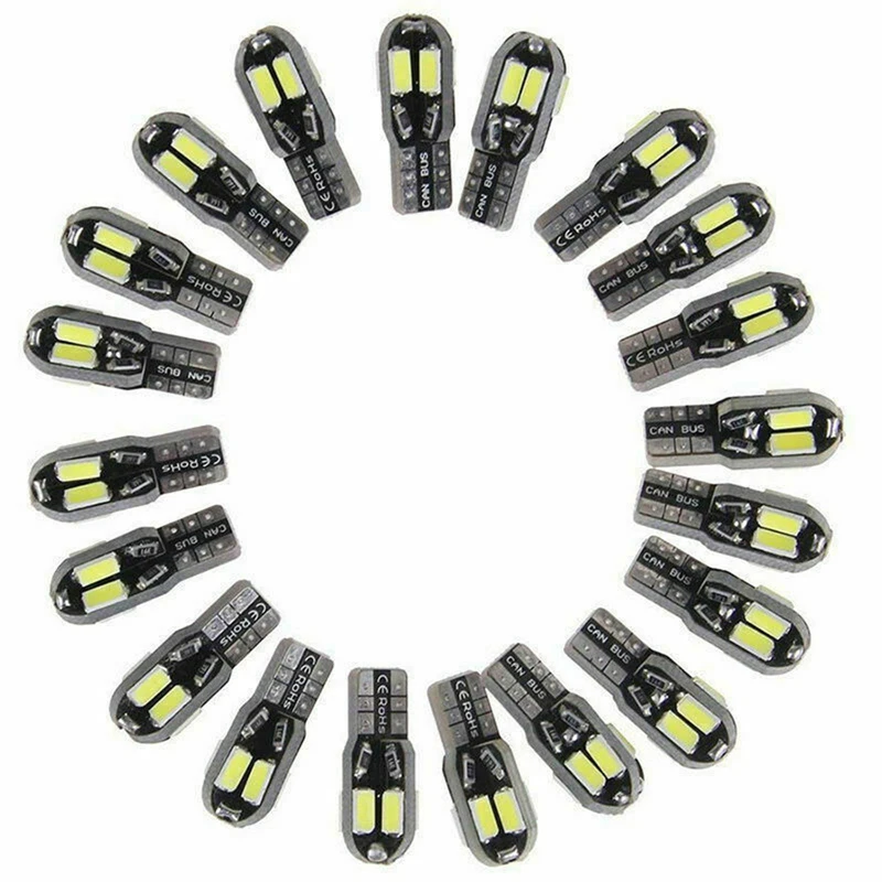 

Highlight decoding 5730 car LED width light reading light license plate light T10 5630 8SMD-20pcs/set