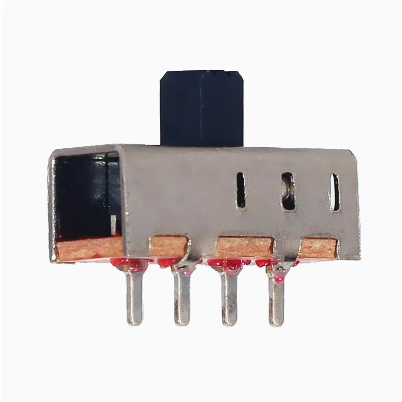 10шт. Вертикальный слайд-переключатель 3 положения 1P3T SP3T 4 контакта платы PCB 0,5А 50В постоянного тока 6мм (БЕЗ ОТВЕРСТИЯ) Высота вкл.