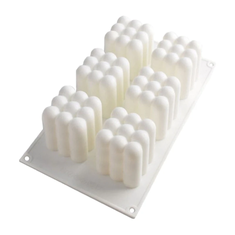 

LBER 6 Cavity 3D Cube Candle Mold Silicone Molds for DIY Handmade Craft Soy Wax Scented Candles Making Aromatherapy Plaster Moul