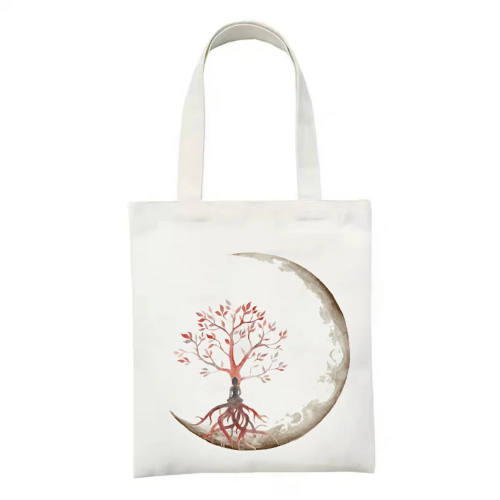 

High Quality Reusable Shopping Bag New Fashion Classic Style Women Shoulder Bags Casual Ladies Shopping Handbags Canvas Bag