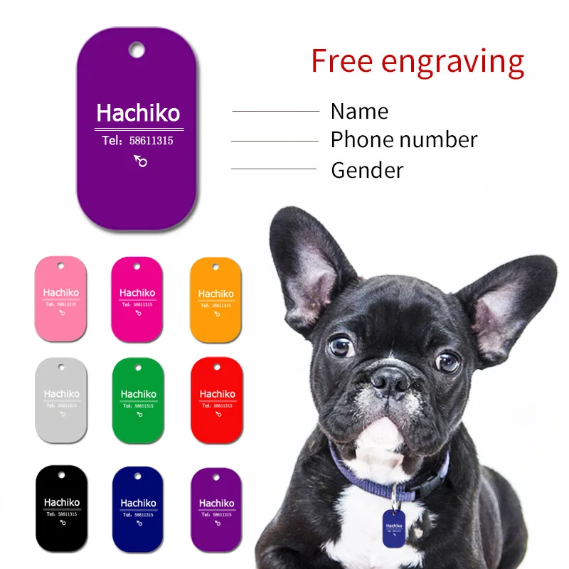 

YVYOO аксессуары для ошейника для собак и кошек с бесплатной гравировкой, украшение для домашних животных, идентификация для собак, ярлык для ...