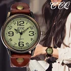 Часы наручные CCQ унисекс, брендовые винтажные Кварцевые водонепроницаемые с ремешком из натуральной кожи, подарок для мужчин и женщин