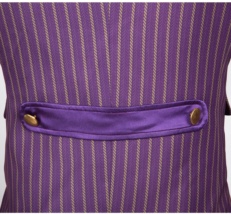 Игра Аркхэм рыцарь Джокер Косплей наряд Хэллоуин искусственный фиолетовый