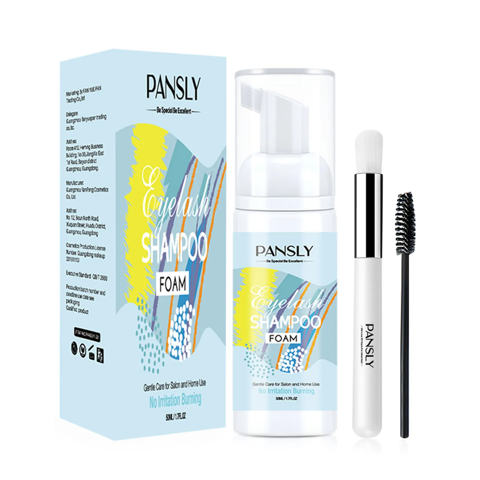 

50 мл шампунь для ресниц мягкое очищение с щеткой для ресниц/наращивание ресниц пена для наращивания ресниц