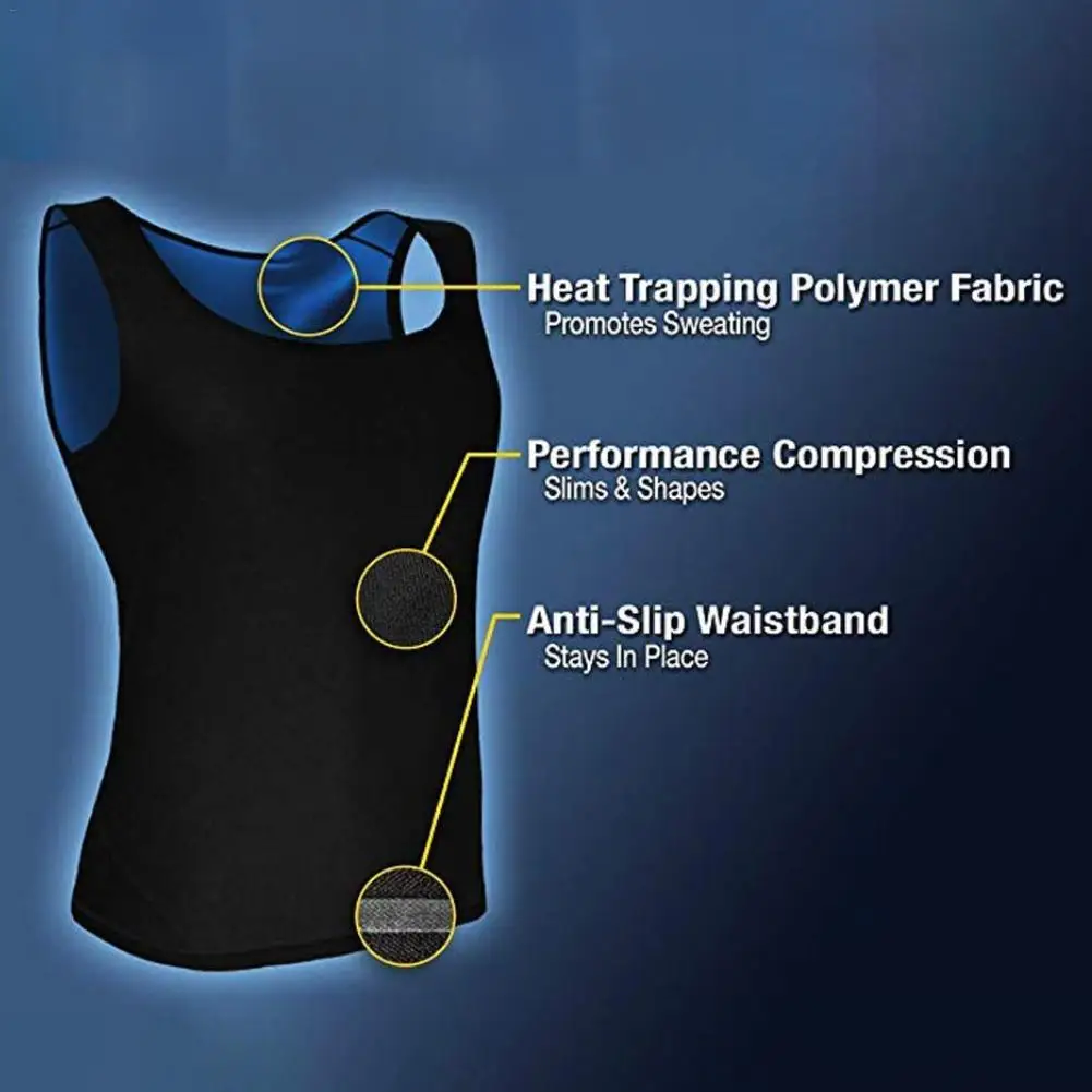 Для мужчин женщин пот жилет Body Shaper рубашка термо-сауна для похудения в области