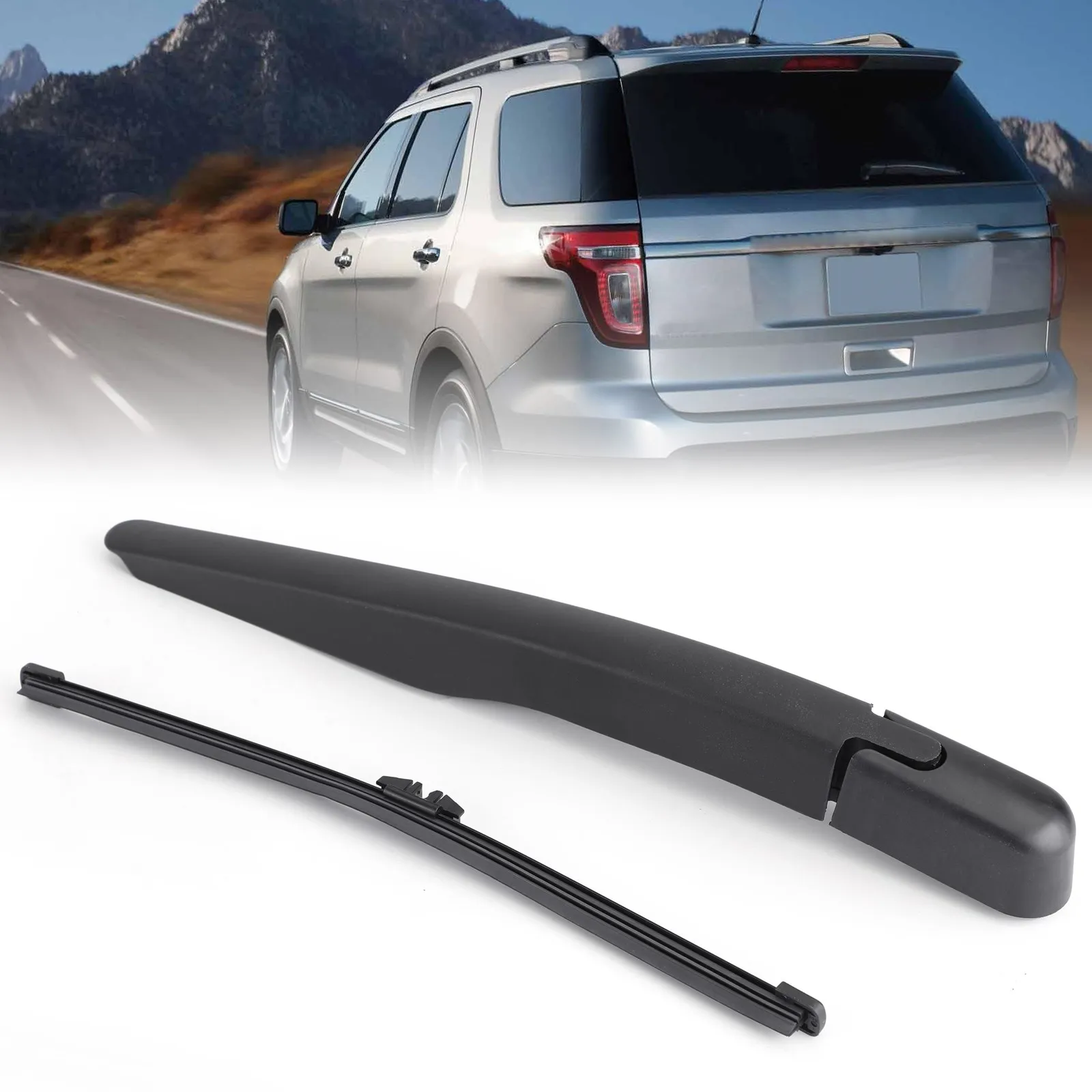 

Areyourshop Rear Window Windshield Wiper Arm Blade Set For Ford Explorer 2011-2018 Car Accessories Exterior Auto Parts