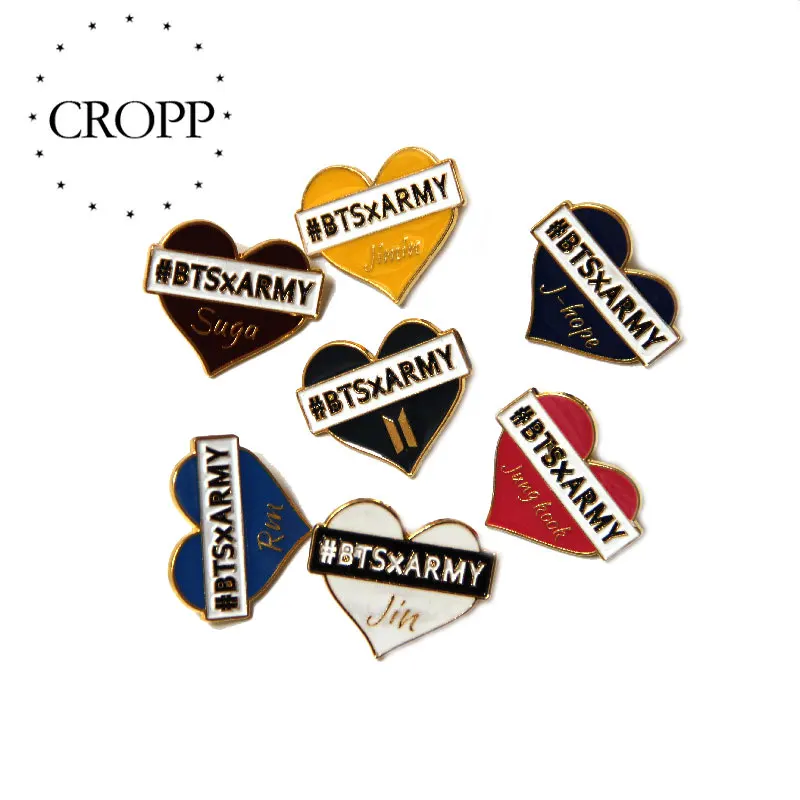 Новинка броши с сердечком для мальчиков трендовые булавки из сплава лацканами