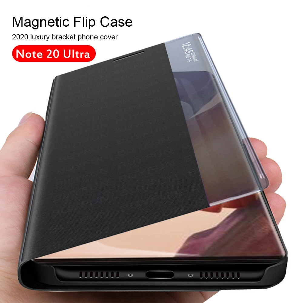 

for samsung note 20 ultra case view magnetic stand flip cases for samsung galaxy note 20ultra note20 ultra phone cover coque