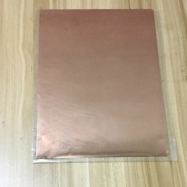 Rose Gold 50 шт. золотой черный красный горячего тиснения фольги бумажный ламинатор ламинирование передача на элегантность лазерный принтер крафт бумага 20x29 см А4 - Color: Rose Gold