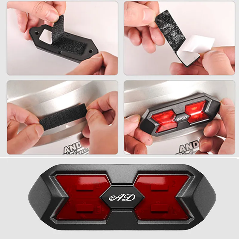 Светильник лампа для мотоциклетного шлема светодиодный задний фонарь