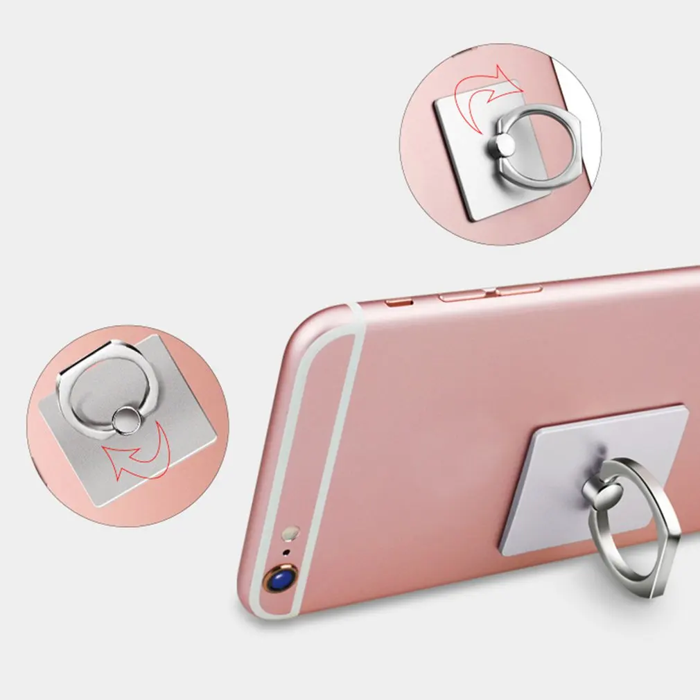 

Square Phone Ring Anti-Fall Cell Phone Ring Holder Finger Grip Stand Holder Ring Universal Smartphone Phone Ring Free shipping