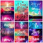 EverShine Алмазная вышивка с текстом, вышивка крестиком, мозаика, искусство, искусство, пейзаж, стразы, вышивка, Настенный декор