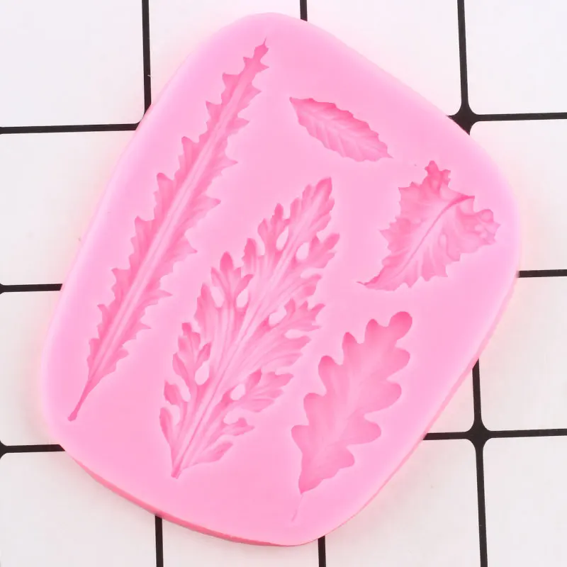 Лист силиконовые формы листья папоротника инструменты для украшения тортов из