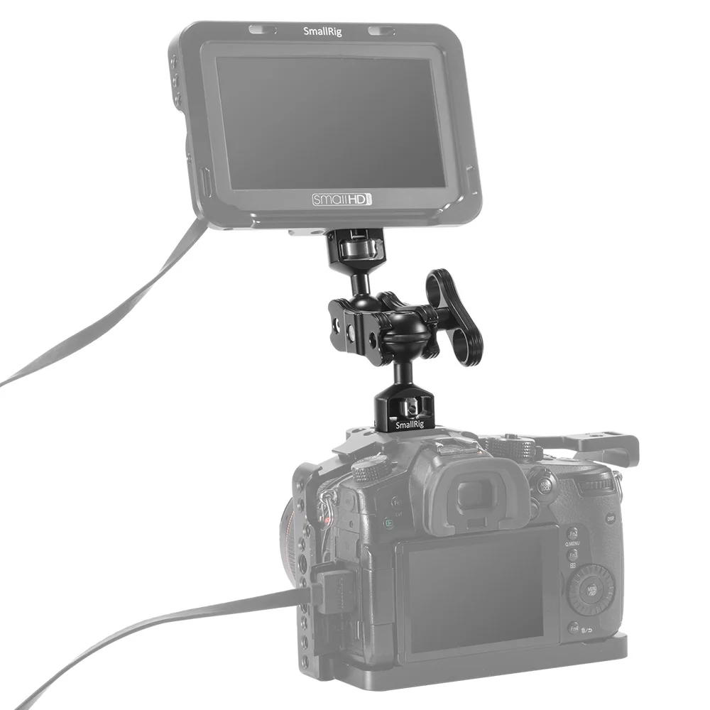БЫСТРОРАЗЪЕМНАЯ шарнирная рукоятка SmallRig с двумя шариковыми головками 1/" винтовой регулируемый светильник для поддержки монитора 2070