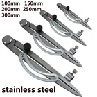 Разделитель для стальных крыльев, 150 мм, 250 мм, 300 мм, карандаш, маркировочный компас-круг, регулируемый разметчик, ремесленник, архитектор, ученик, плотник