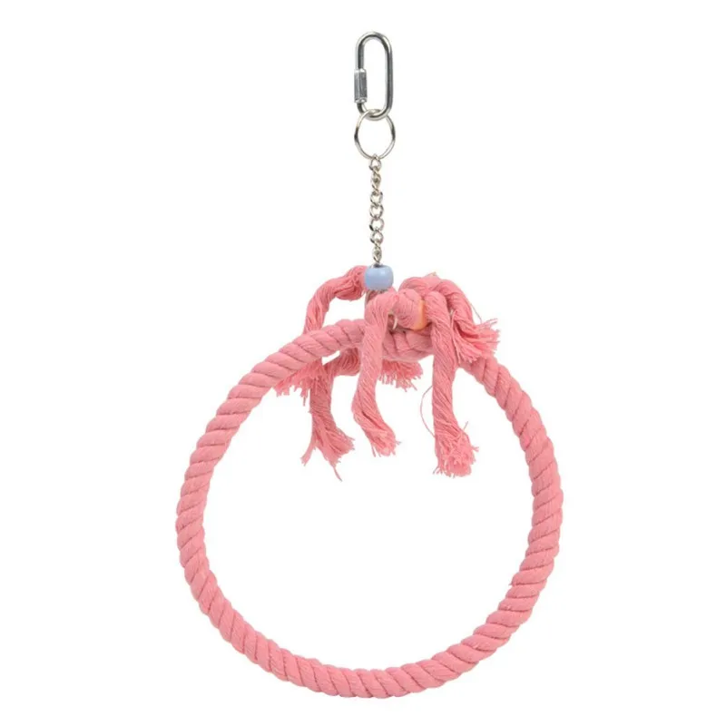 

Pet Colored Cotton Rope Swing Stand Bird Toy Bird Supplies Toys Perch Hanging Swings Cage for Pets