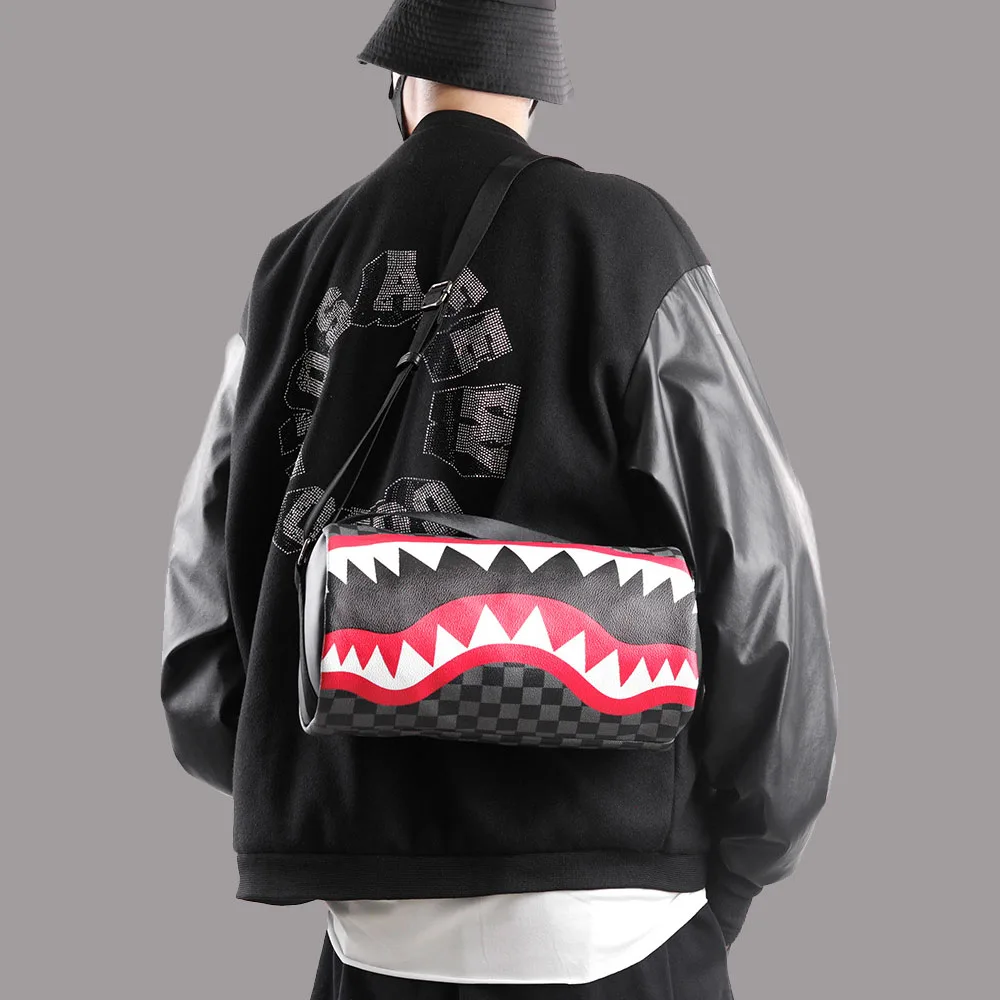 

Большая акула, новинка, сумки через плечо для мужчин и женщин, модные сумки в стиле хип-хоп для скейтборда, бейсбола, велоспорта, путешествий,...