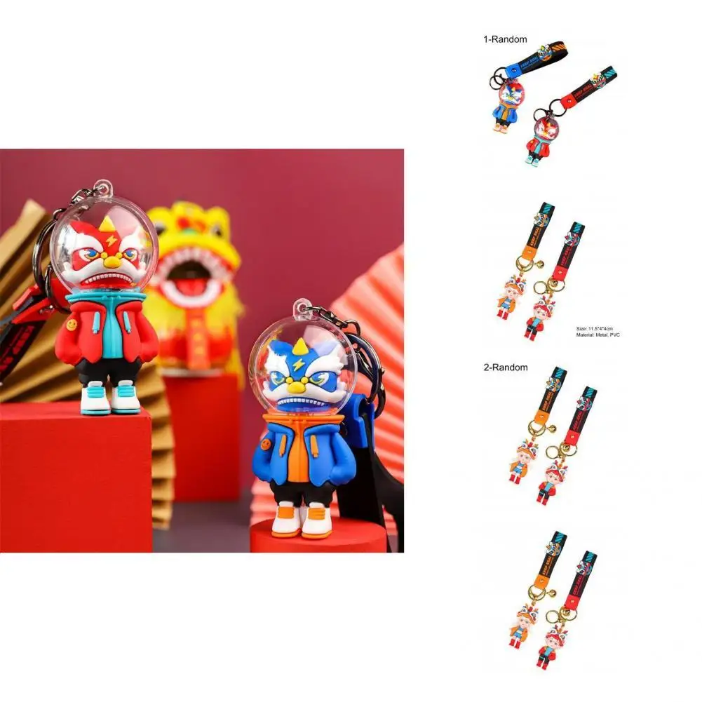 

Легкий Модный китайский новогодний тематический брелок с тигром, компактный держатель для ключей, инновационный держатель для ключей унис...