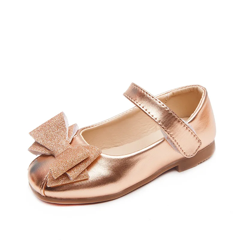 Однотонная кожаная обувь для девочек Новинка 2020 года Низкие кроссовки принцессы