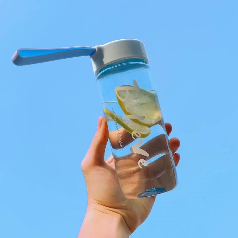 Бутылка для сока воды BPA бесплатно пластиковые квадратные корейский стиль Спортивная бутылка для питья