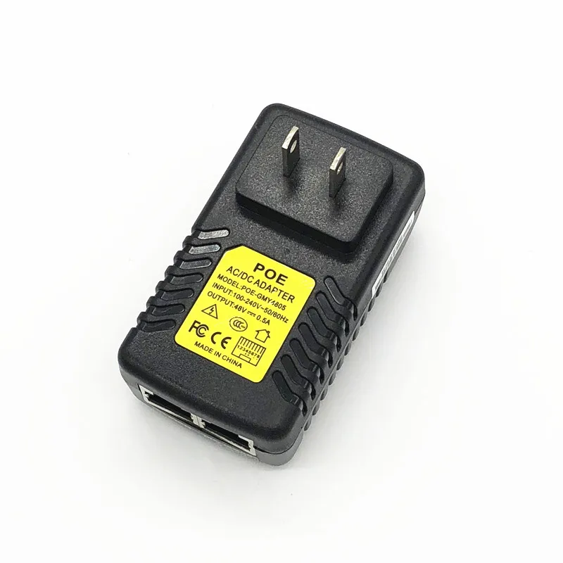 CCTV безопасности AC 110 V-240 V DC/DC 12V 15V 24V 48V 0.5A 1A POE инжектор Мощность адаптера Ethernet IP Камера телефон PoE Питание